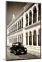 ¡Viva Mexico! B&W Collection - Black VW Beetle Car in Campeche V-Philippe Hugonnard-Mounted Photographic Print