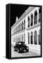 ?Viva Mexico! B&W Collection - Black VW Beetle Car in Campeche VI-Philippe Hugonnard-Framed Stretched Canvas