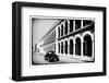 ¡Viva Mexico! B&W Collection - Black VW Beetle Car in Campeche-Philippe Hugonnard-Framed Photographic Print