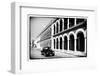 ¡Viva Mexico! B&W Collection - Black VW Beetle Car in Campeche-Philippe Hugonnard-Framed Photographic Print