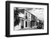 ¡Viva Mexico! B&W Collection - Black VW Beetle Car in Mexican Street II-Philippe Hugonnard-Framed Photographic Print