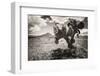 ¡Viva Mexico! B&W Collection - Cactus in the Mexican Desert II-Philippe Hugonnard-Framed Photographic Print