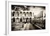 ¡Viva Mexico! B&W Collection - Campeche Architecture II-Philippe Hugonnard-Framed Photographic Print