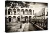 ¡Viva Mexico! B&W Collection - Campeche Architecture II-Philippe Hugonnard-Stretched Canvas