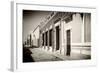 ¡Viva Mexico! B&W Collection - Campeche Street Scene II-Philippe Hugonnard-Framed Photographic Print