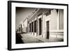 ¡Viva Mexico! B&W Collection - Campeche Street Scene II-Philippe Hugonnard-Framed Photographic Print