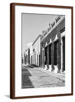 ¡Viva Mexico! B&W Collection - Campeche Street Scene III-Philippe Hugonnard-Framed Photographic Print