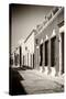 ¡Viva Mexico! B&W Collection - Campeche Street Scene IV-Philippe Hugonnard-Stretched Canvas