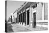 ¡Viva Mexico! B&W Collection - Campeche Street Scene-Philippe Hugonnard-Stretched Canvas