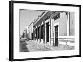 ¡Viva Mexico! B&W Collection - Campeche Street Scene-Philippe Hugonnard-Framed Photographic Print