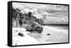 ¡Viva Mexico! B&W Collection - Caribbean Beach II-Philippe Hugonnard-Framed Stretched Canvas