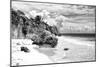 ¡Viva Mexico! B&W Collection - Caribbean Beach II-Philippe Hugonnard-Mounted Photographic Print