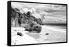 ¡Viva Mexico! B&W Collection - Caribbean Beach II-Philippe Hugonnard-Framed Stretched Canvas