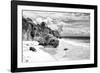 ¡Viva Mexico! B&W Collection - Caribbean Beach II-Philippe Hugonnard-Framed Photographic Print