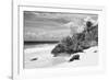 ¡Viva Mexico! B&W Collection - Caribbean Beach-Philippe Hugonnard-Framed Photographic Print