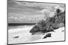 ¡Viva Mexico! B&W Collection - Caribbean Beach-Philippe Hugonnard-Mounted Photographic Print