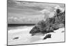 ¡Viva Mexico! B&W Collection - Caribbean Beach-Philippe Hugonnard-Mounted Photographic Print