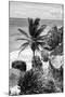 ¡Viva Mexico! B&W Collection - Caribbean Coastline in Tulum-Philippe Hugonnard-Mounted Photographic Print