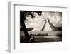 ¡Viva Mexico! B&W Collection - Chichen Itza Pyramid I-Philippe Hugonnard-Framed Photographic Print