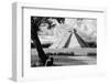 ¡Viva Mexico! B&W Collection - Chichen Itza Pyramid II-Philippe Hugonnard-Framed Photographic Print