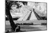 ¡Viva Mexico! B&W Collection - Chichen Itza Pyramid II-Philippe Hugonnard-Mounted Photographic Print