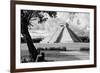 ¡Viva Mexico! B&W Collection - Chichen Itza Pyramid II-Philippe Hugonnard-Framed Photographic Print