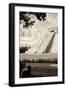 ¡Viva Mexico! B&W Collection - Chichen Itza Pyramid III-Philippe Hugonnard-Framed Premium Photographic Print