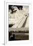 ¡Viva Mexico! B&W Collection - Chichen Itza Pyramid III-Philippe Hugonnard-Framed Premium Photographic Print