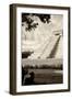 ¡Viva Mexico! B&W Collection - Chichen Itza Pyramid III-Philippe Hugonnard-Framed Photographic Print