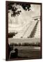 ¡Viva Mexico! B&W Collection - Chichen Itza Pyramid III-Philippe Hugonnard-Framed Premium Photographic Print