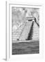 ¡Viva Mexico! B&W Collection - Chichen Itza Pyramid IX-Philippe Hugonnard-Framed Photographic Print