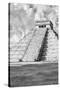 ¡Viva Mexico! B&W Collection - Chichen Itza Pyramid IX-Philippe Hugonnard-Stretched Canvas