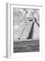 ¡Viva Mexico! B&W Collection - Chichen Itza Pyramid IX-Philippe Hugonnard-Framed Premium Photographic Print