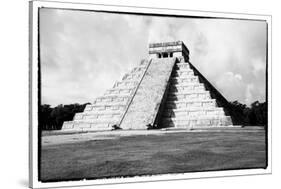 ¡Viva Mexico! B&W Collection - Chichen Itza Pyramid V-Philippe Hugonnard-Stretched Canvas