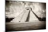 ¡Viva Mexico! B&W Collection - Chichen Itza Pyramid VI-Philippe Hugonnard-Mounted Photographic Print