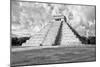 ¡Viva Mexico! B&W Collection - Chichen Itza Pyramid VII-Philippe Hugonnard-Mounted Photographic Print