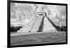 ¡Viva Mexico! B&W Collection - Chichen Itza Pyramid VII-Philippe Hugonnard-Framed Photographic Print