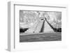 ¡Viva Mexico! B&W Collection - Chichen Itza Pyramid VII-Philippe Hugonnard-Framed Photographic Print