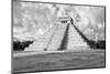 ¡Viva Mexico! B&W Collection - Chichen Itza Pyramid VII-Philippe Hugonnard-Mounted Photographic Print