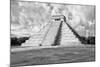 ¡Viva Mexico! B&W Collection - Chichen Itza Pyramid VII-Philippe Hugonnard-Mounted Photographic Print