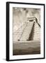 ¡Viva Mexico! B&W Collection - Chichen Itza Pyramid VIII-Philippe Hugonnard-Framed Photographic Print