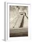 ¡Viva Mexico! B&W Collection - Chichen Itza Pyramid VIII-Philippe Hugonnard-Framed Photographic Print