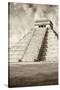 ¡Viva Mexico! B&W Collection - Chichen Itza Pyramid VIII-Philippe Hugonnard-Stretched Canvas