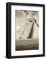 ¡Viva Mexico! B&W Collection - Chichen Itza Pyramid VIII-Philippe Hugonnard-Framed Photographic Print