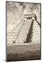 ¡Viva Mexico! B&W Collection - Chichen Itza Pyramid VIII-Philippe Hugonnard-Mounted Photographic Print