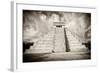 ¡Viva Mexico! B&W Collection - Chichen Itza Pyramid X-Philippe Hugonnard-Framed Photographic Print