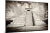 ¡Viva Mexico! B&W Collection - Chichen Itza Pyramid X-Philippe Hugonnard-Mounted Photographic Print