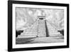 ¡Viva Mexico! B&W Collection - Chichen Itza Pyramid XI-Philippe Hugonnard-Framed Photographic Print