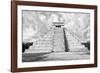 ¡Viva Mexico! B&W Collection - Chichen Itza Pyramid XI-Philippe Hugonnard-Framed Photographic Print