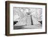 ¡Viva Mexico! B&W Collection - Chichen Itza Pyramid XI-Philippe Hugonnard-Framed Premium Photographic Print